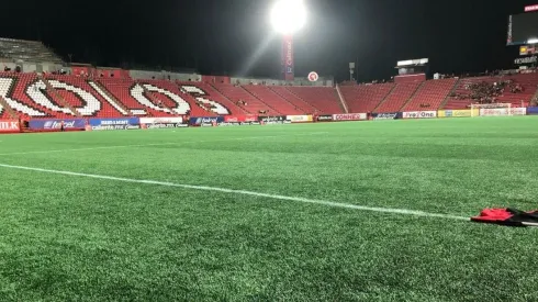 El reto se realizó sobre el nuevo césped artificial del estadio Caliente de Tijuana