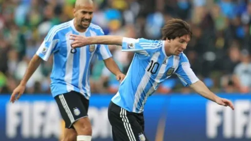 Verón y Messi