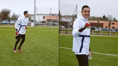 Keylor Navas se puso en modo goleador y demostró su gran técnica