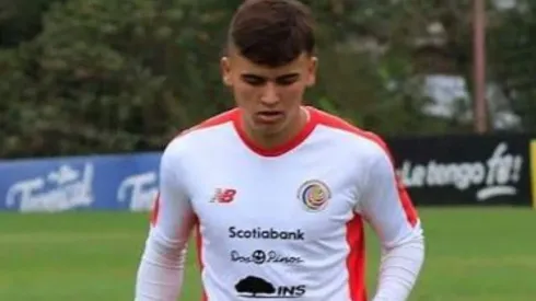 Manfred Ugalde debutó este sábado con la Selección de Costa Rica.